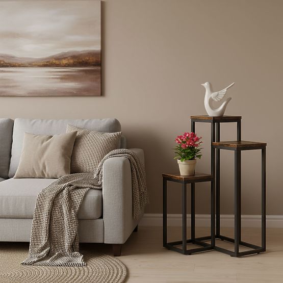 Suport pentru flori cu 3 rafturi loft ModernHome