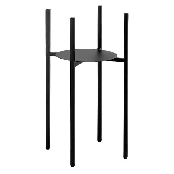 Suport pentru flori loft Torre 60 cm negru
