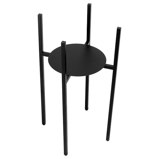 Suport pentru flori loft Torre 60 cm negru
