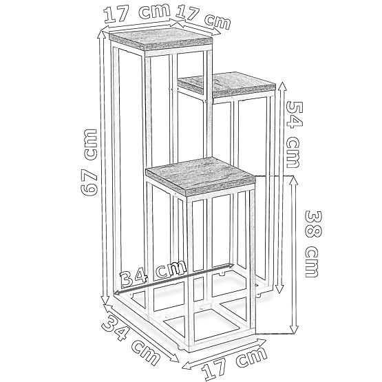 Suport pentru flori Munir marmură albă