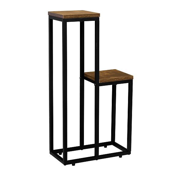 Suport pentru flori negru Hazel Rustic stejar antic