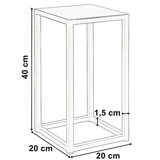 Suport pentru flori Piatto loft 40 cm negru