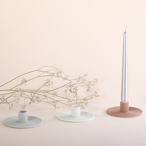 Suport pentru lumânări MORAB culoare gri stil boho pentru interior ameliahome