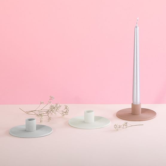 Suport pentru lumânări MORAB culoare gri stil boho pentru interior ameliahome