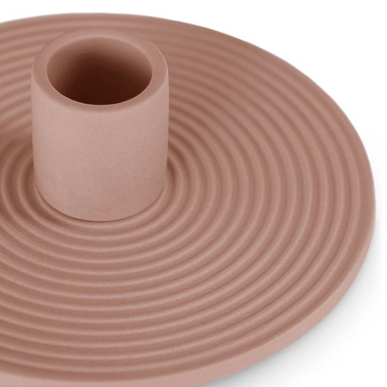 Suport pentru lumânări MORAB culoare roz pudră stil boho pentru interior ameliahome