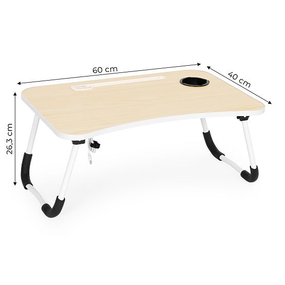 Suport pliabil pentru laptop 60x40 cm cu lampă și ventilator ModernHome