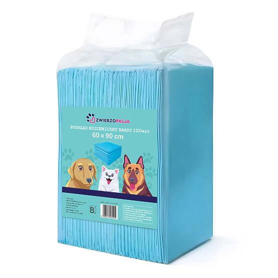 Tampoane igienice pentru animale BARRY 60x90 100 buc