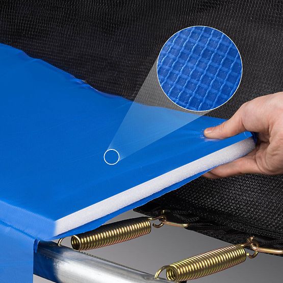 Trambulină cu plasă de protecție și scară HENZEN 305 cm albastră FT10