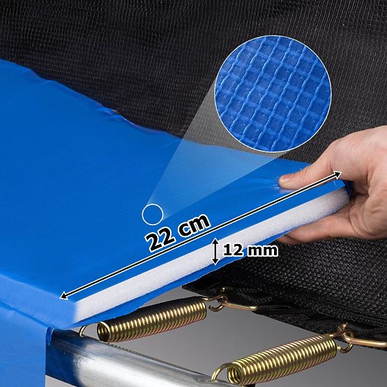 Trambulină cu plasă și scară HENZEN 244 cm albastră FT 8