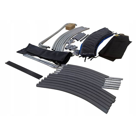 Trambulină cu plasă și scară HENZEN 244 cm albastră FT 8