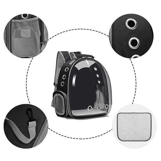 Transportor pentru animale P70259 Negru