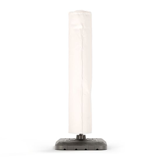 Umbrelă de grădină cu braț Shade Deluxe 4x3 m cu husă și iluminare LED solară, rotativă