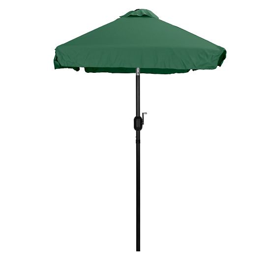 Umbrelă de grădină mare, dreptunghiulară, înclinabilă, cu manivelă verde 200 x 140 cm