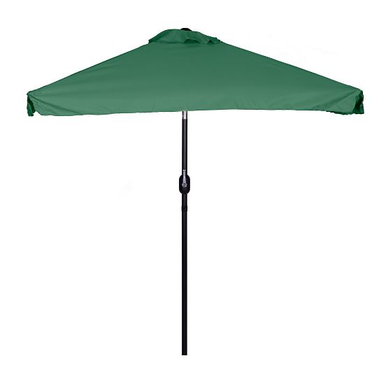 Umbrelă de grădină mare, dreptunghiulară, înclinabilă, cu manivelă verde 200 x 140 cm