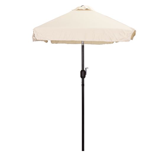 Umbrelă de grădină mare, dreptunghiulară, înclinată, pliabilă, cu manivelă, bej 200 x 140 cm