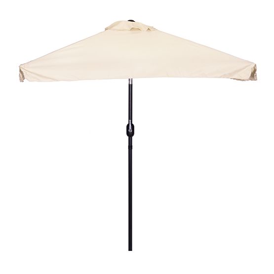Umbrelă de grădină mare, dreptunghiulară, înclinată, pliabilă, cu manivelă, bej 200 x 140 cm