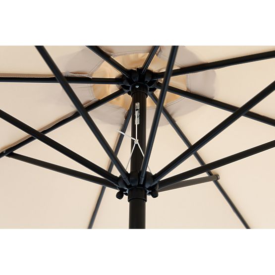 Umbrelă de grădină mare, înclinată, cu manivelă, bej, 3m