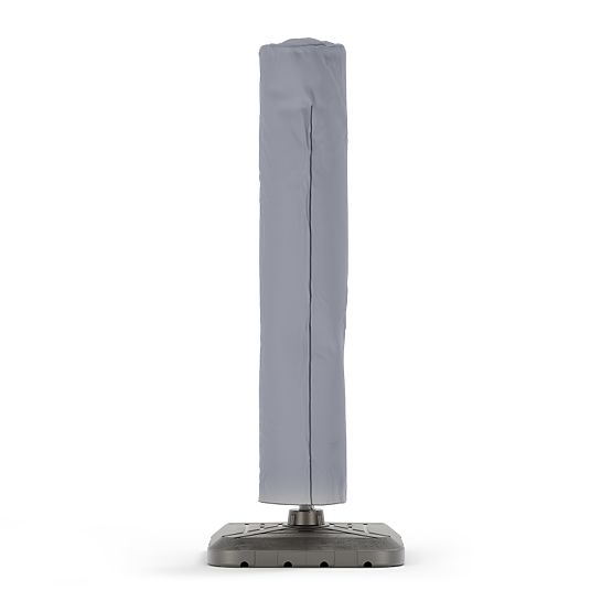 Umbrelă de grădină pe suport Shade Deluxe 4x3 m cu husă și iluminare LED solară, rotativă