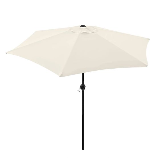 Umbrelă de grădină pliabilă pentru balcon, reglabilă, 210 cm, bej