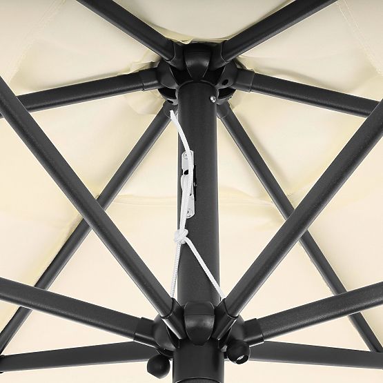 Umbrelă de grădină pliabilă pentru balcon, reglabilă, 210 cm, bej