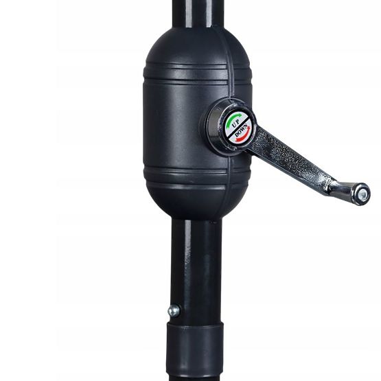 Umbrelă de grădină semi-rotundă pentru terasă 2,7m verde