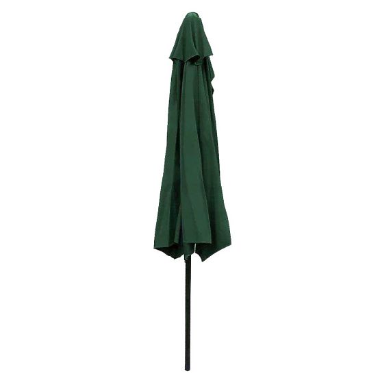 Umbrelă de grădină semi-rotundă pentru terasă 2,7m verde