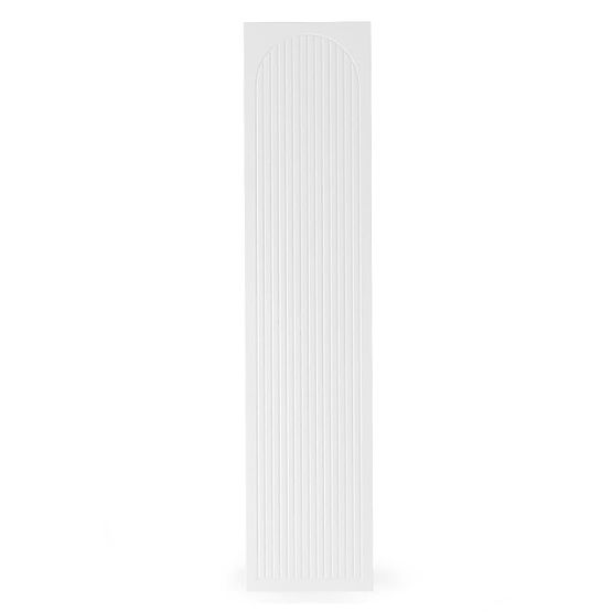 Ușă pentru dulap Neroli, 45,6 cm, caneluri arcuite, albă, dreapta