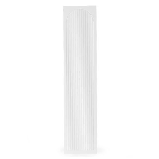 Ușă pentru dulap Neroli, 45,6 cm, caneluri arcuite, albă, stânga