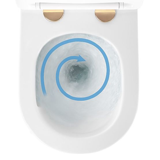 Vas de WC suspendat Rea Carlo Mini Tornado NFQ GOLD EDGE