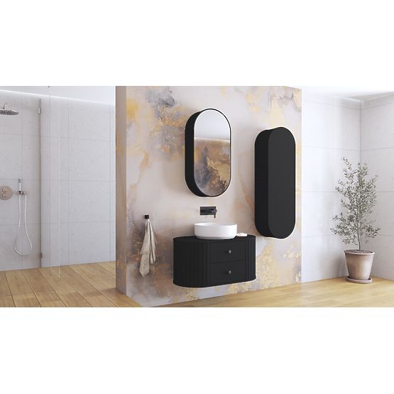 VENEZIA Dulap cu oglindă 1D negru (2p=1buc)