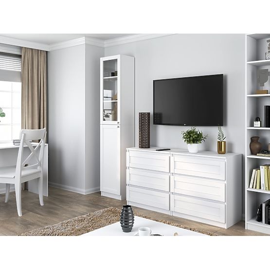 Vitrină PAFOS W40/SH ALBĂ