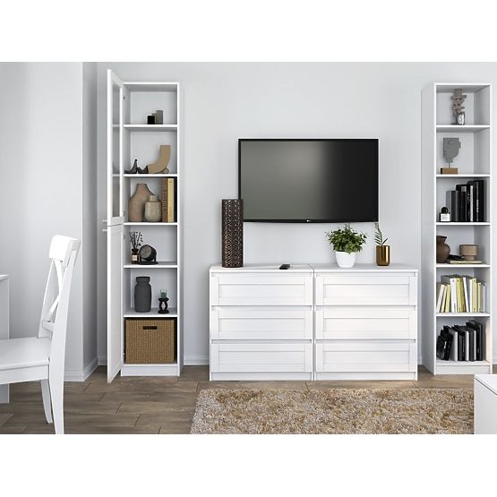 Vitrină PAFOS W40/SH ALBĂ