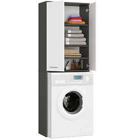 BAIE FIN 180 COLOANĂ MAȘINĂ DE SPĂLAT PLINĂ 2D - GRI / ALB