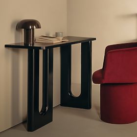 Birou/Consolă Lichi 120 cm, negru, arcuri, lectus