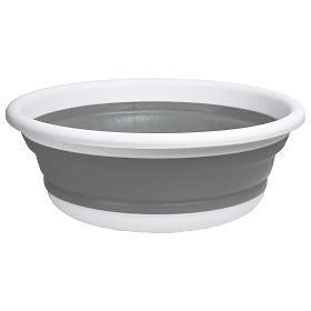 Bol rotund 37 cm alb-gri ELBA COMPACT 9 litri