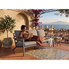 Canapea de grădină cu 3 locuri MISTERIOSO, canapea confortabilă pentru balcon, 190cm