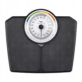 Cântar clasic mecanic analogic pentru baie până la 180 kg negru WEBBER BMI, WEBBER
