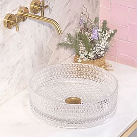 Chiuvetă de mobilier Rea Cristal Transparent 35, Rea