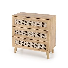 Comodă BORNEO KM-2 stejar artisan/negru
