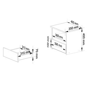 COMODĂ CL1 PK GRAFIT GRI