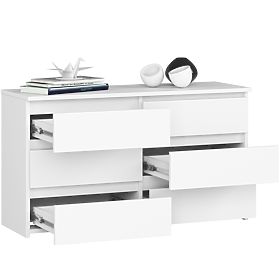 COMODĂ CL100 6SZ PK ALBĂ