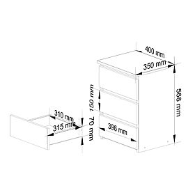 COMODĂ CL3/40 PK GRAFIT GRI