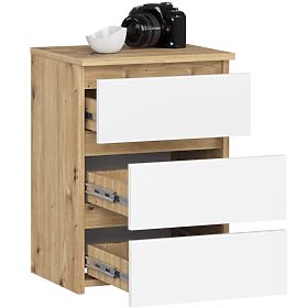 COMODĂ CL3/40 STEJAR ARTISAN / ALB