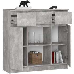 COMODĂ K100 2D 3SZ 1P PK BETON