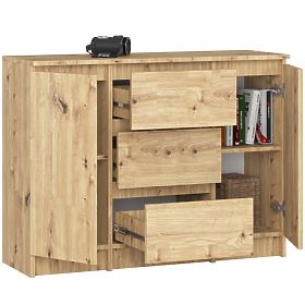 COMODĂ K100 2D 3SZ PK STEJAR ARTISAN