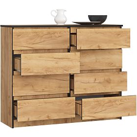 COMODĂ K120 8SZ CLP PK STEJAR CRAFT
