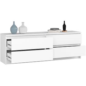 COMODĂ K160 4SZ CLP PK ALBĂ