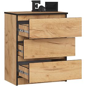 COMODĂ K60 3SZ CLP PK STEJAR CRAFT