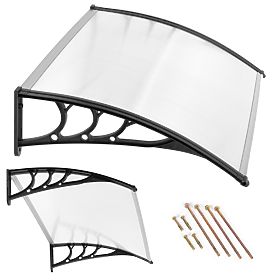 Copertină pentru ușă 150x80 cm adăpost protecție policarbonat, MultiGarden