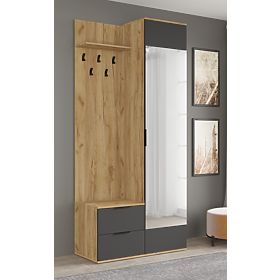 CORAL hol de intrare stejar auriu / antracit (3p=1buc)